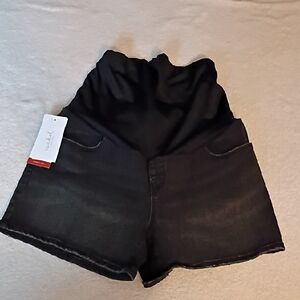 NWT Isabel maternity black midi short 10